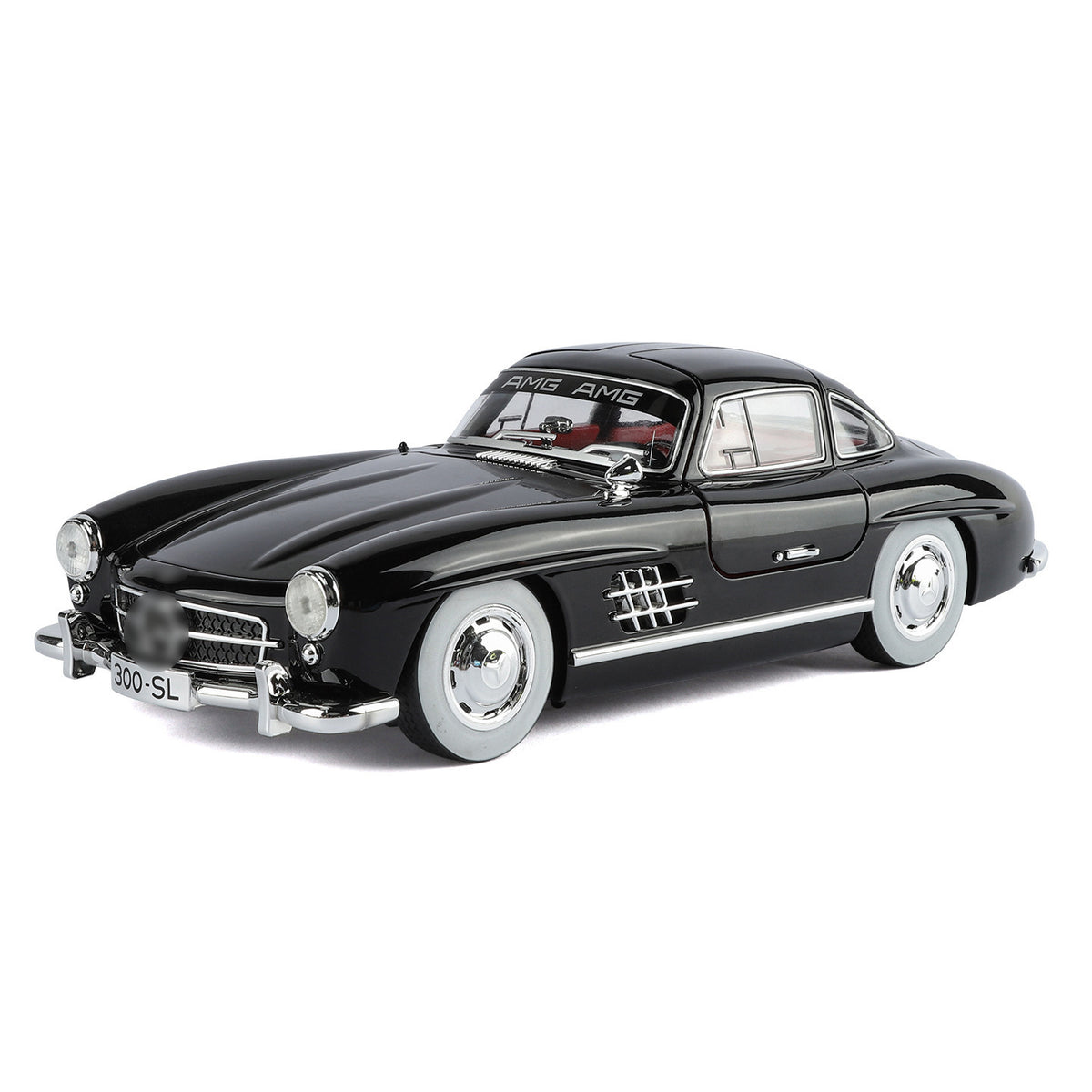 1:18 Big Benz 300Sl Alloy Car Model Sound and Light Sound Effects High-End Restaurant Retro Atmosphere Decoration Props…