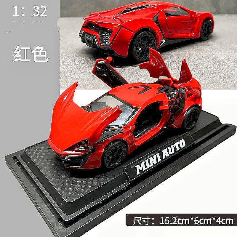1:32 Supercar Lp780 Alloy Car Model Simulation Sports Car Racing Car Boys' Children's Toy Collectible Display Piece…