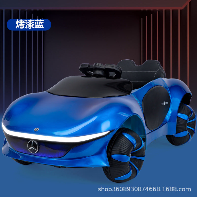 Children's electric four-wheel car 1-6 years old boys and girls baby remote control toy car can sit adults children…