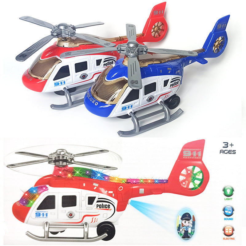 Net Red Night Market New Electric Universal helicopter large projection light music children's toy aircraft cross-border