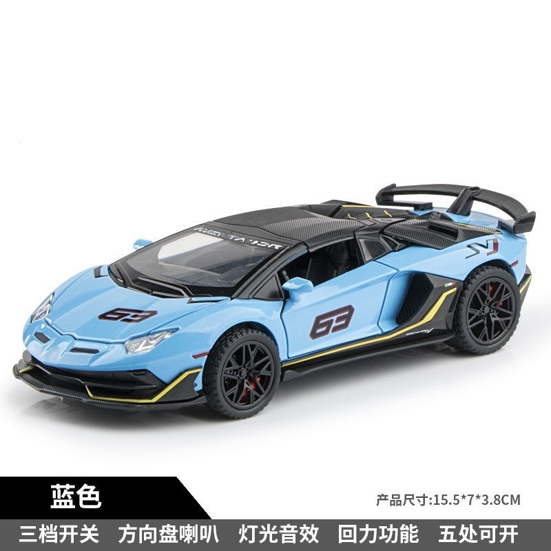 1:32 Supercar Lp780 Alloy Car Model Simulation Sports Car Racing Car Boys' Children's Toy Collectible Display Piece…
