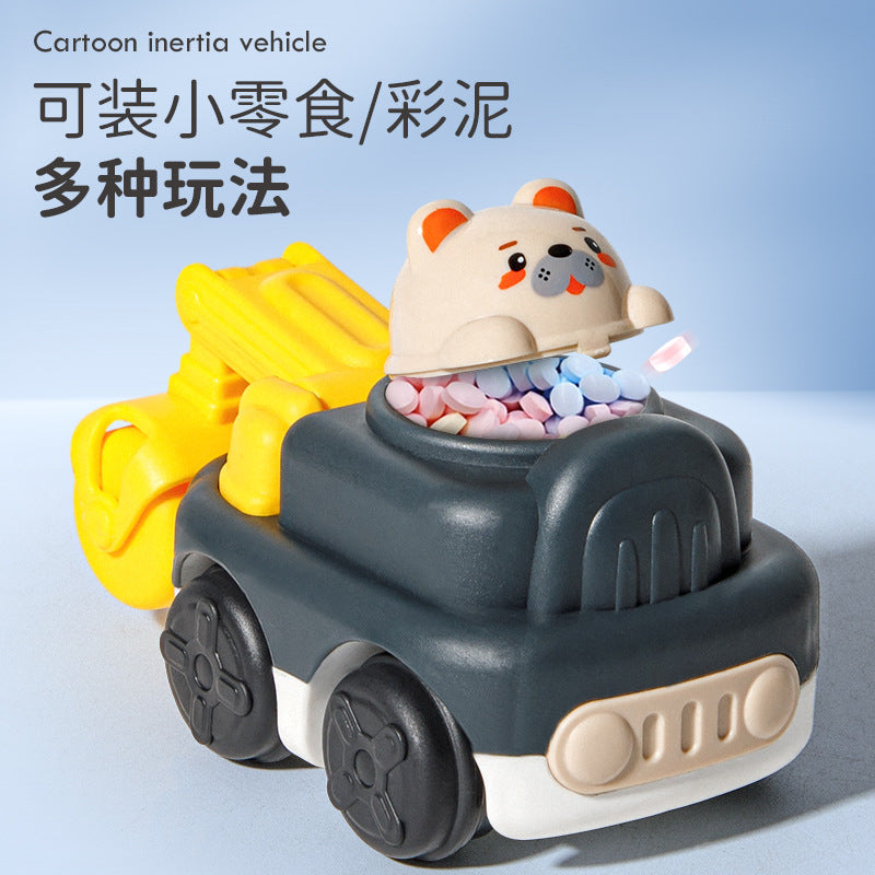 New Candy cartoon animal boy girl children inertia digging engineering vehicle kindergarten small gift toy - image 3