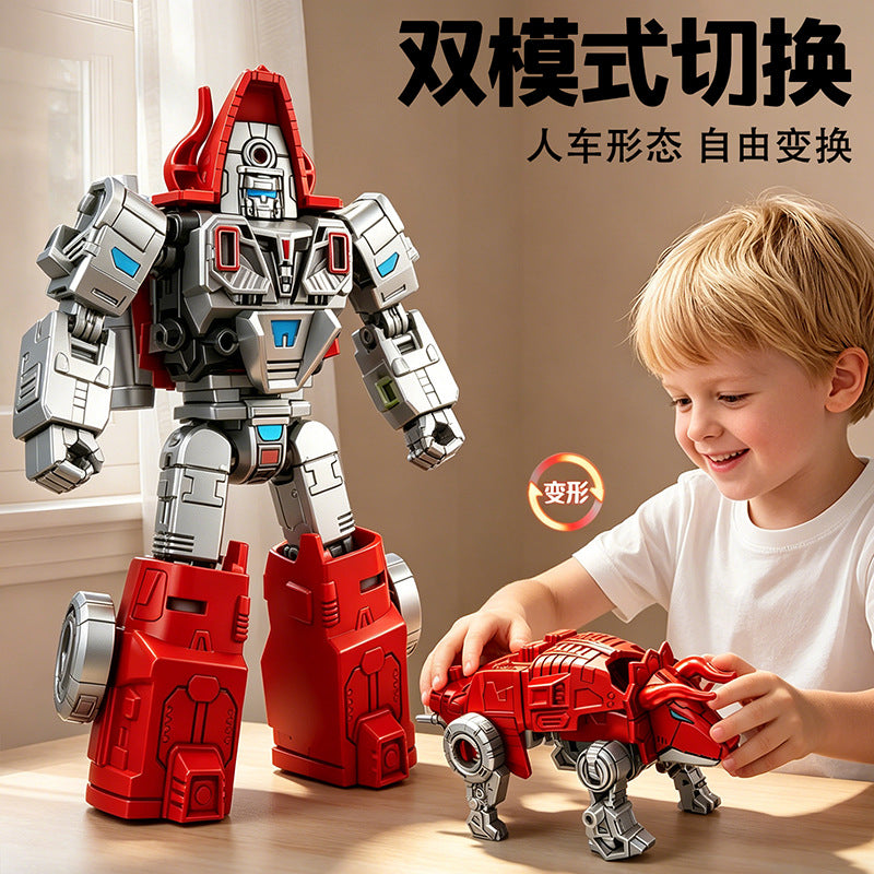 Cross-border Transforming Robot Model Children's Mecha Toy Dual-Form Car Action Figure Boys' Gift Set Wholesale - image 3