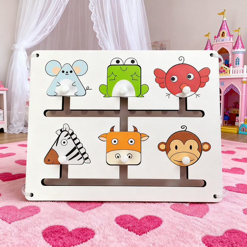 Baby and Children's Fence Busy Board DIY Accessories Early Education Educational Toys for Learning Words and Numbers Hole…