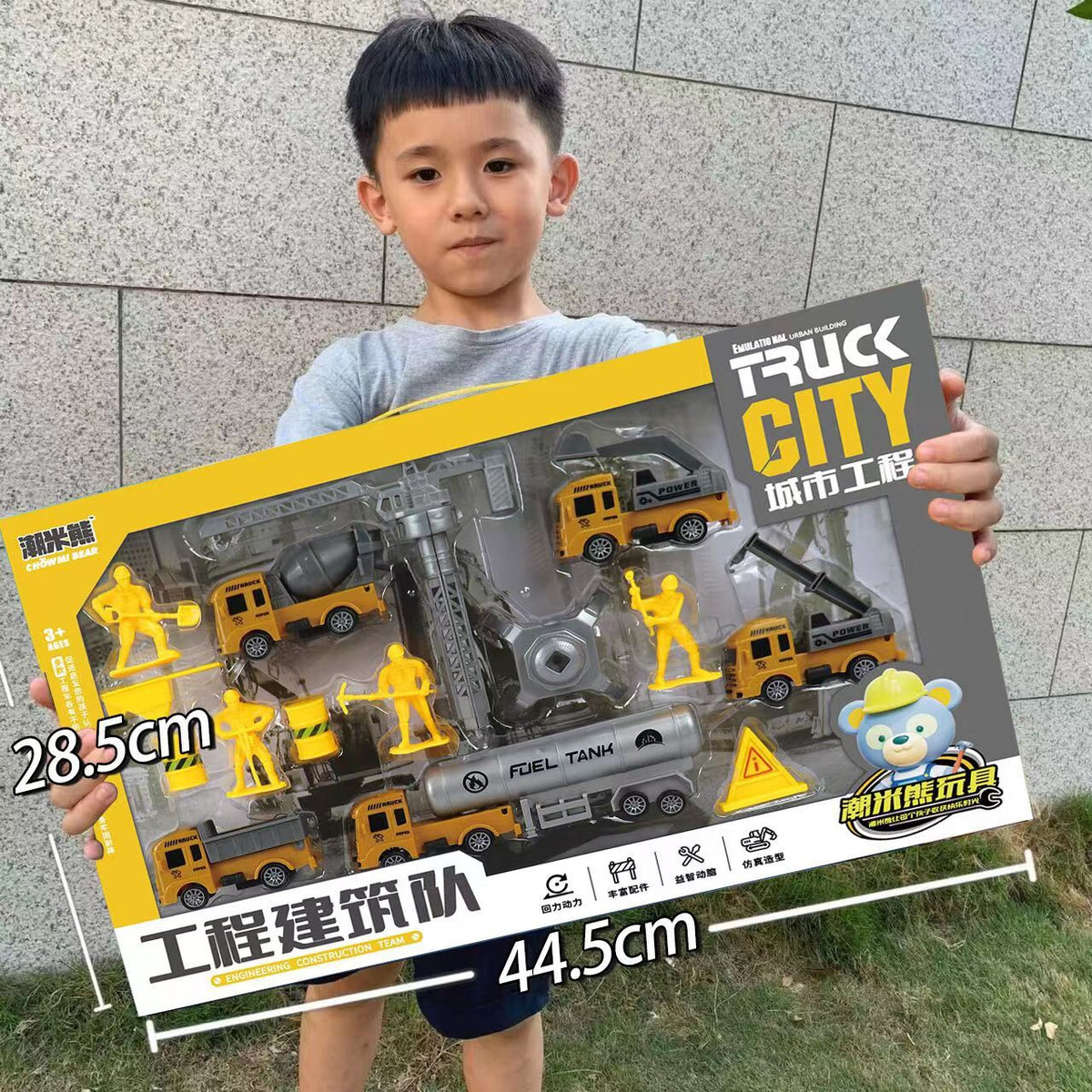 Wholesale Construction Vehicles, Fire Truck Models, Inertia Pull-Back Car Sets, Engineering Toy Cars, Boys' Toys, Street…