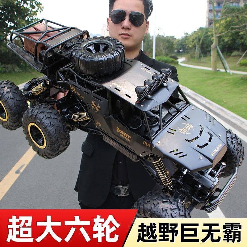 Remote control car off-road vehicle four-wheel drive high-speed racing six-wheel climbing car children's boy toy drift…