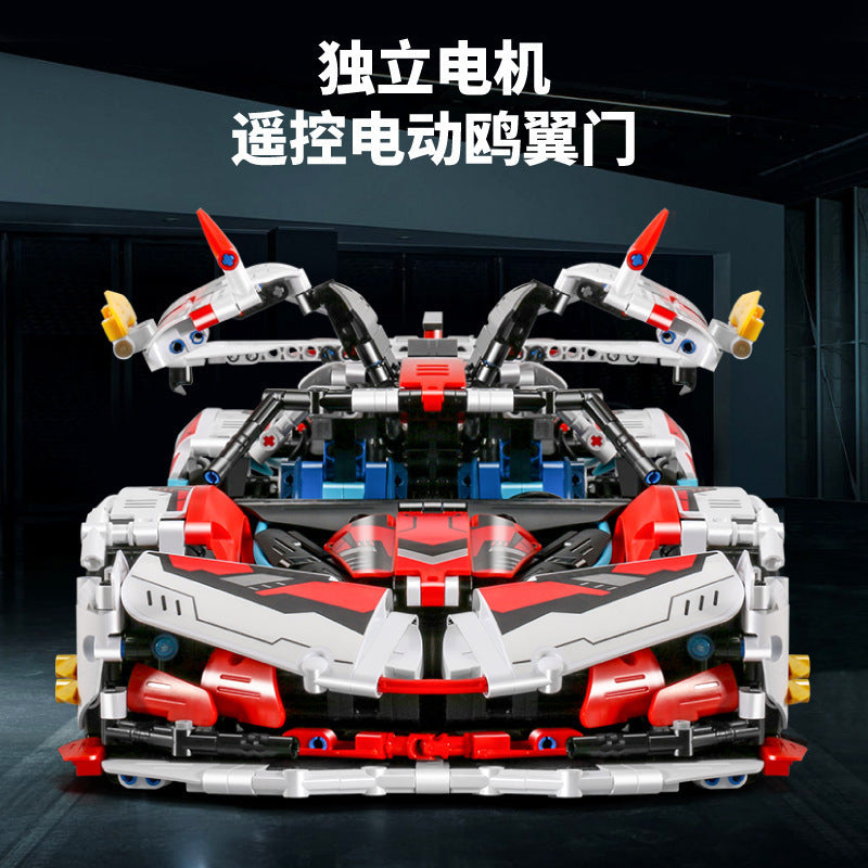 911 Electroplated Purple Apollo Sun God Drift Sports Car Model High-Difficulty Assembly Building Blocks Toy Wholesale…