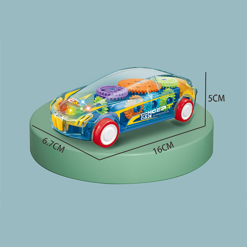 Children's Car Toys Inertia Drop Resistant Transparent Gear Light Toys Car Model Night Market Stall Wholesale Gifts - Bmw