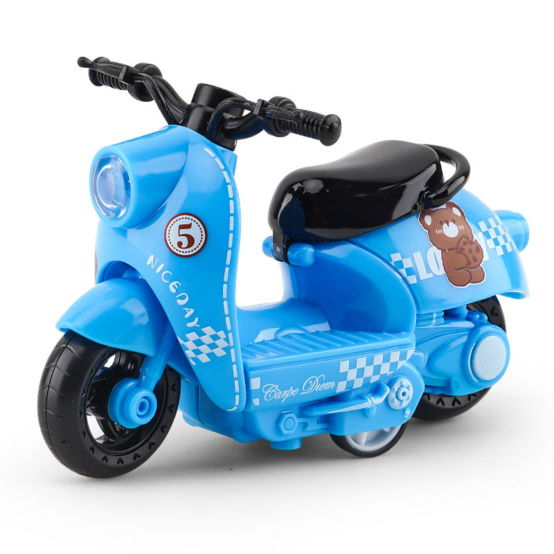 Cross-border generation children's toy boy baby simulation alloy motorcycle ornaments key chain model toy car - {xy lamb…