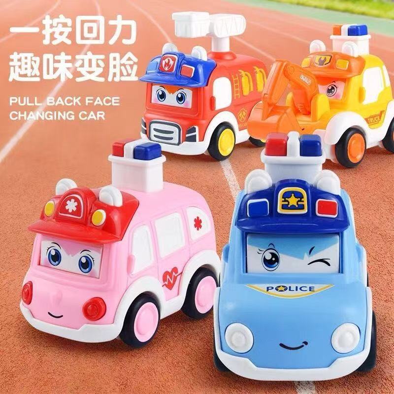 Children's Push Car Ambulance Police Car Toy Boys' Construction Vehicle Inertia Car Popular Street Stall Product Chenghai…