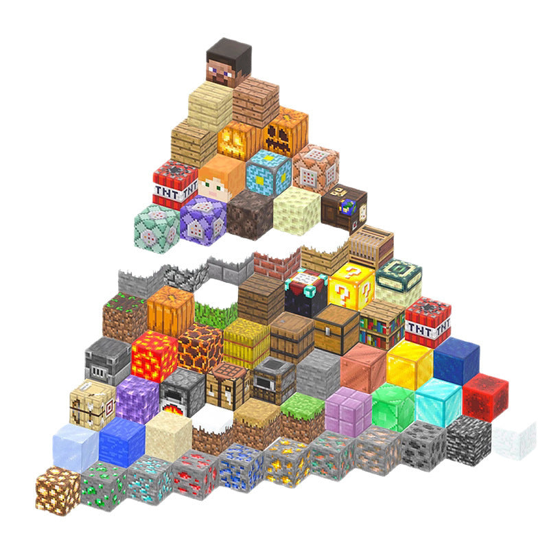My Magnetic World Building Blocks Mc Game Magnetic Blocks Pretend Play Toy Magnet Mini World - image 5