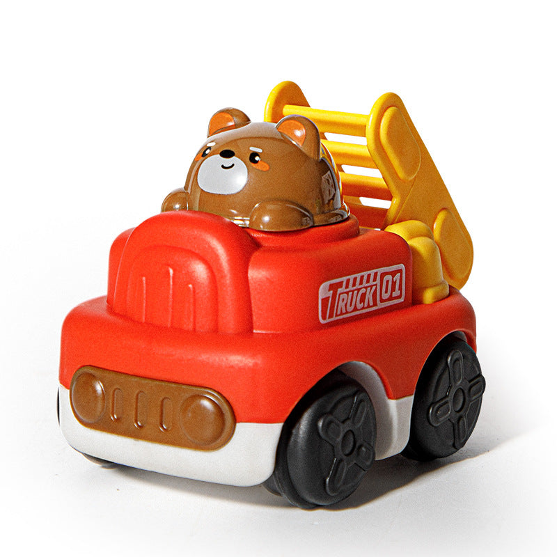 New Candy cartoon animal boy girl children inertia digging engineering vehicle kindergarten small gift toy - image 5