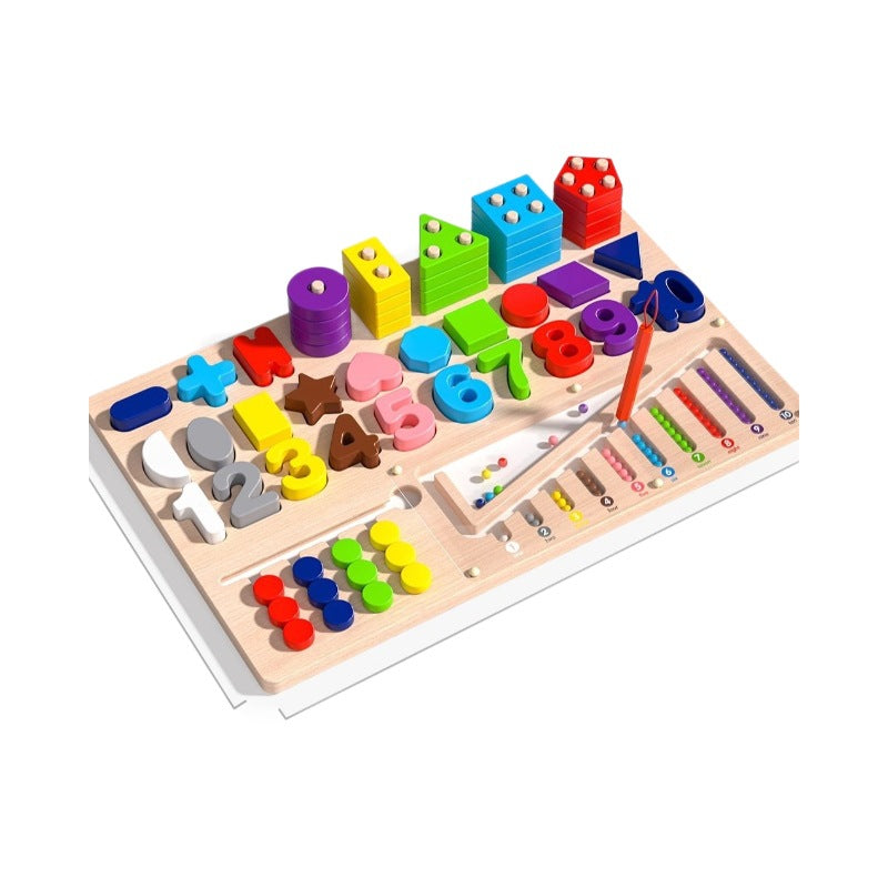 Baby Early Childhood Education Montessori Teaching Aware 1 1 2 Years Old 3 Jigsaw Puzzle Building Blocks Assembled 0 Baby…