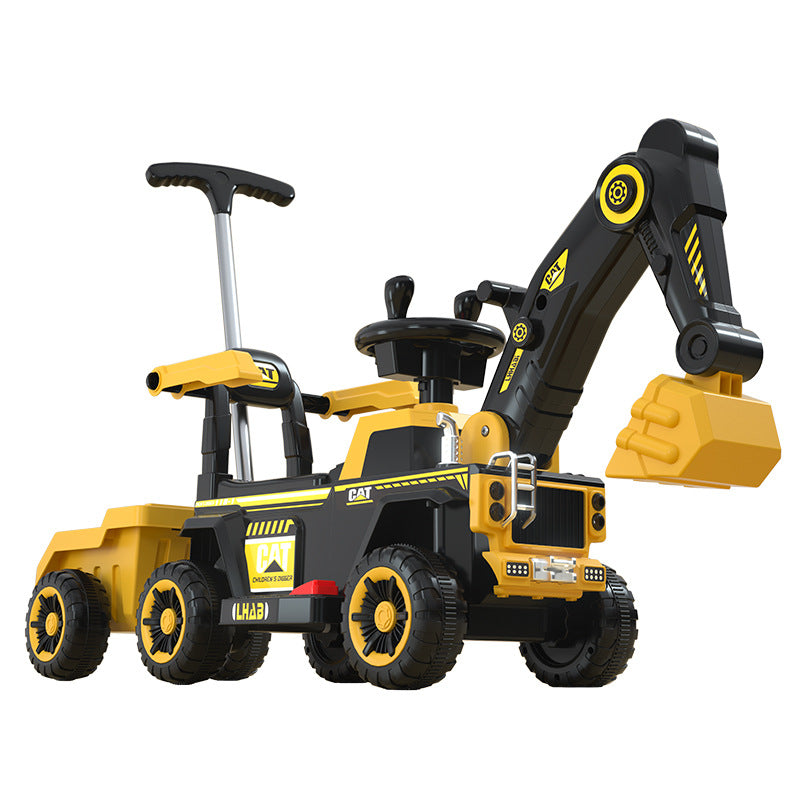 Children's Electric Excavator, Large Enough for Kids to Ride On, Suitable for Boys and Girls, Toy Construction Vehicle…
