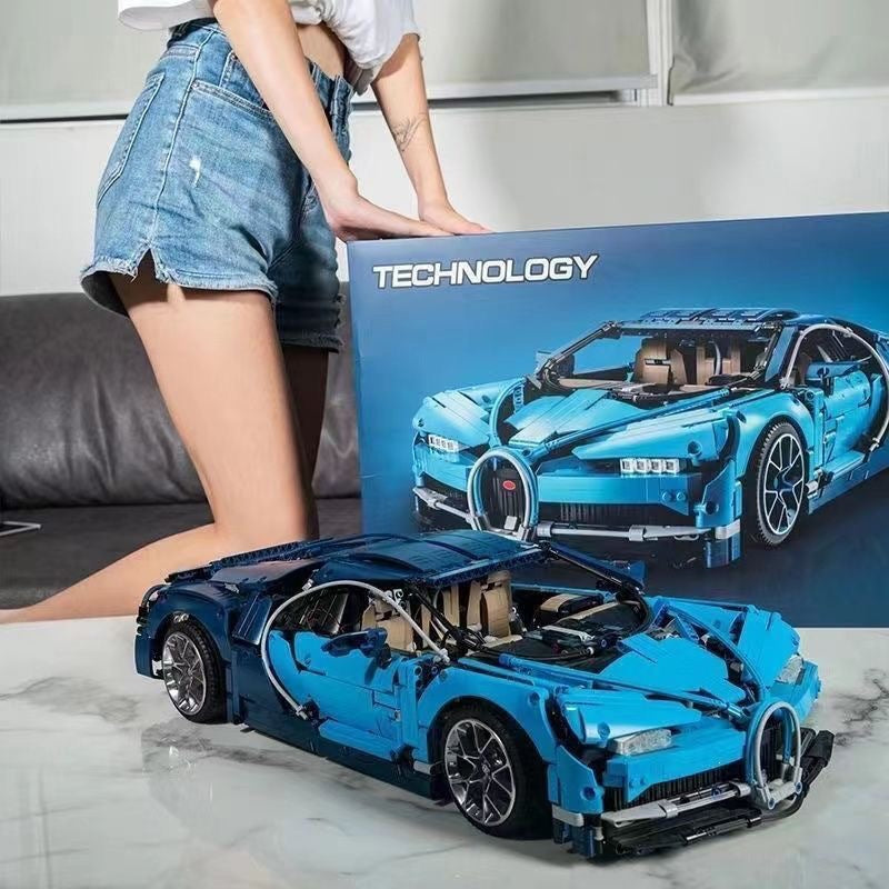 Cross-Border Compatible Lego 42083 Bugatti Veyron Building Block Sports Car Toy Mechanical Set High-Difficulty Toys…