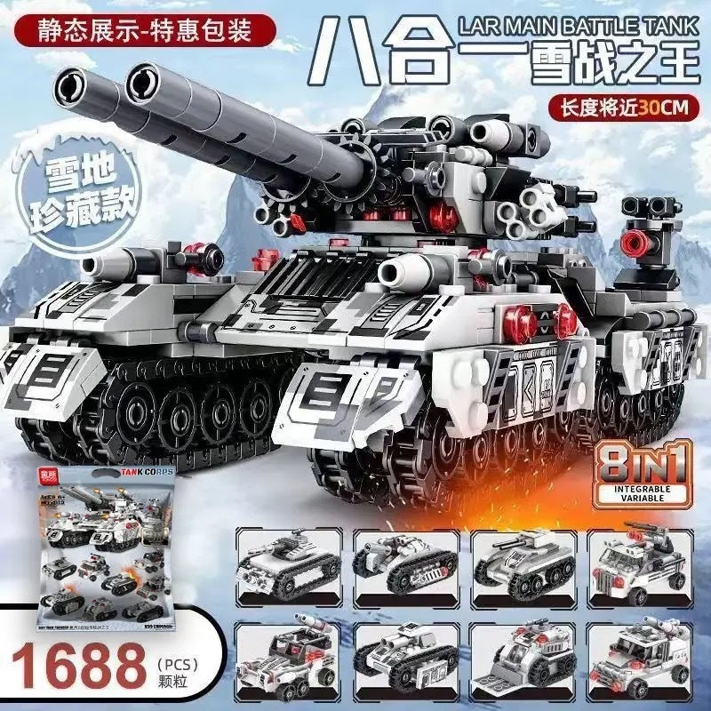 Military Assembly Building Blocks Aircraft Carrier Destroyer Rocket Ship Small Particle Children's Educational Toys Boys'…
