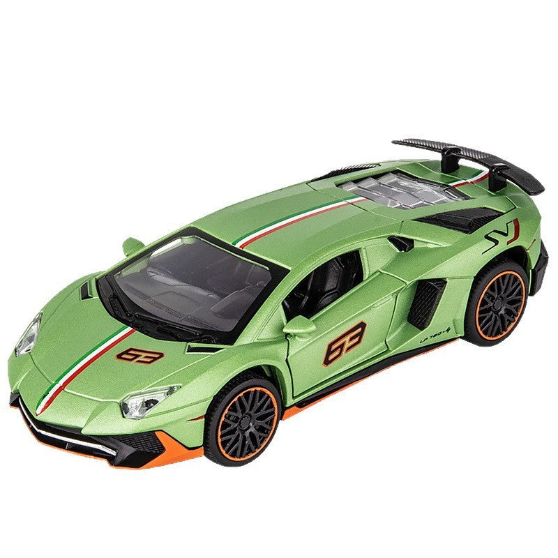 1:32 Supercar Lp780 Alloy Car Model Simulation Sports Car Racing Car Boys' Children's Toy Collectible Display Piece…