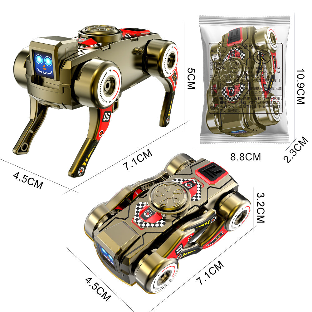Fidget Spinner Mecha Robot Robot Dog Transforming Tank Gyro Spinning Top Children's Toy to Develop Grip Ability - Robot dog…
