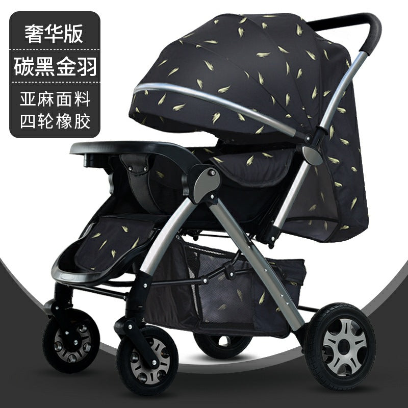 High-View Stroller for Babies, Can Sit and Lie Down, Bicycle-Style, Lightweight Children's Push Stroller, Baby Stroller…