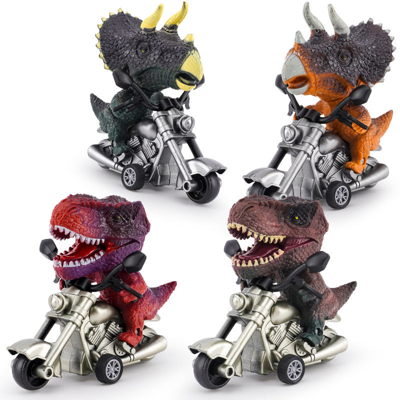 Baby Educational Toys Boy Toy Car Model Dinosaur Simulation Inertia Motorcycle Night Market Stall Toys Wholesale - image 5