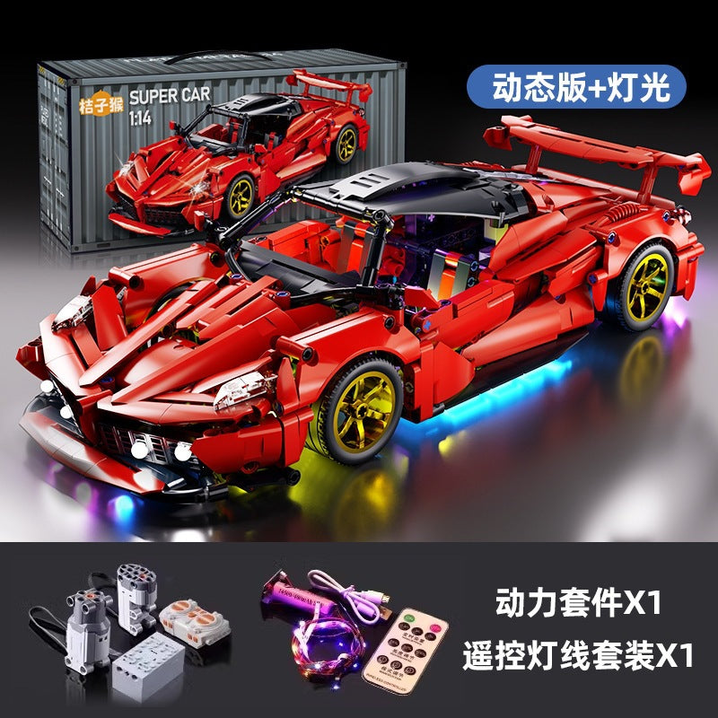 Cross-Border New Product Cyberpunk Building Block Ornaments 911 Lamborghini Space-Themed Sports Car Children's Toy Car…