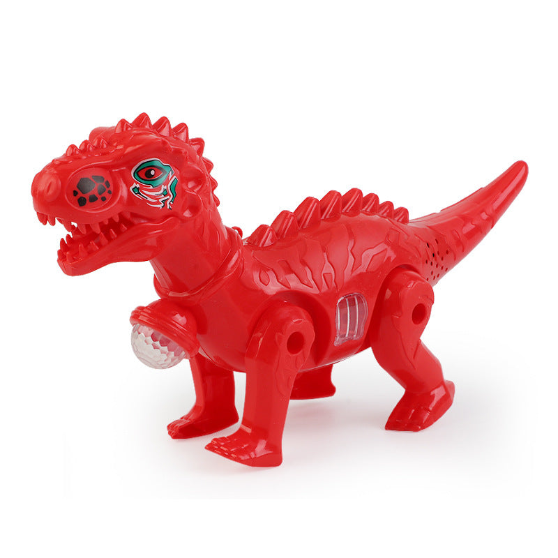 Cross-Border Toy Street Stall Wholesale Factory Luminous Projection with Music Leash Dinosaur Boy Electric Dinosaur Model…