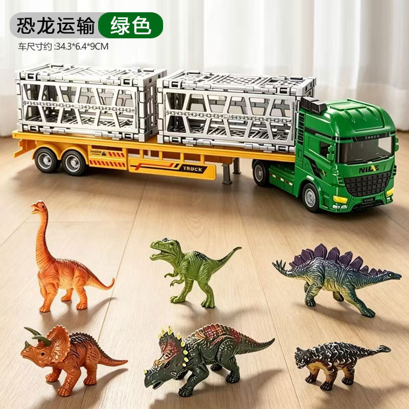 Cross-border oversized crane retractable long boom boy engineering vehicle model adjustable crane crane toy - 大号惯…