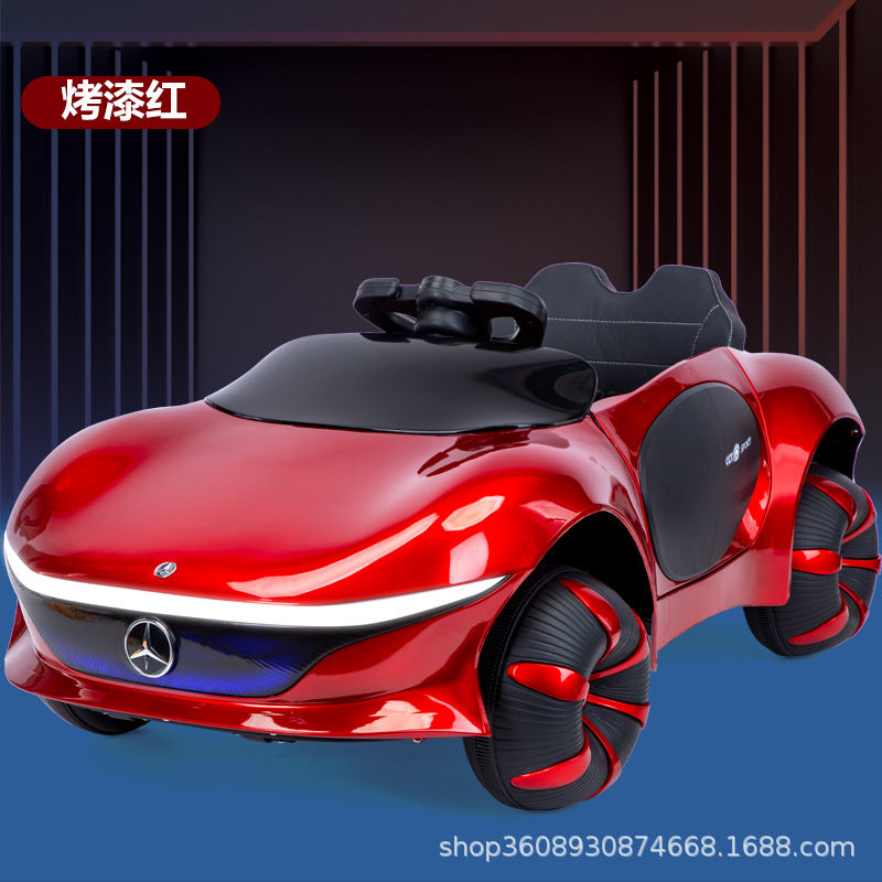 Children's electric four-wheel car 1-6 years old boys and girls baby remote control toy car can sit adults children…