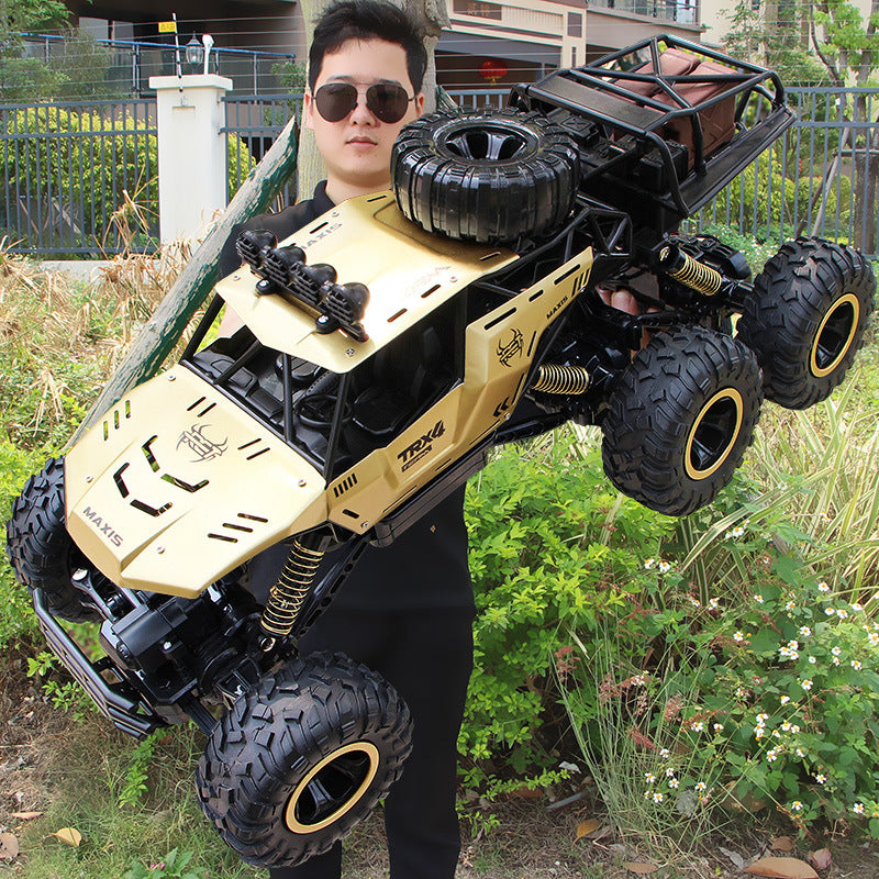 Remote control car off-road vehicle four-wheel drive high-speed racing six-wheel climbing car children's boy toy drift…