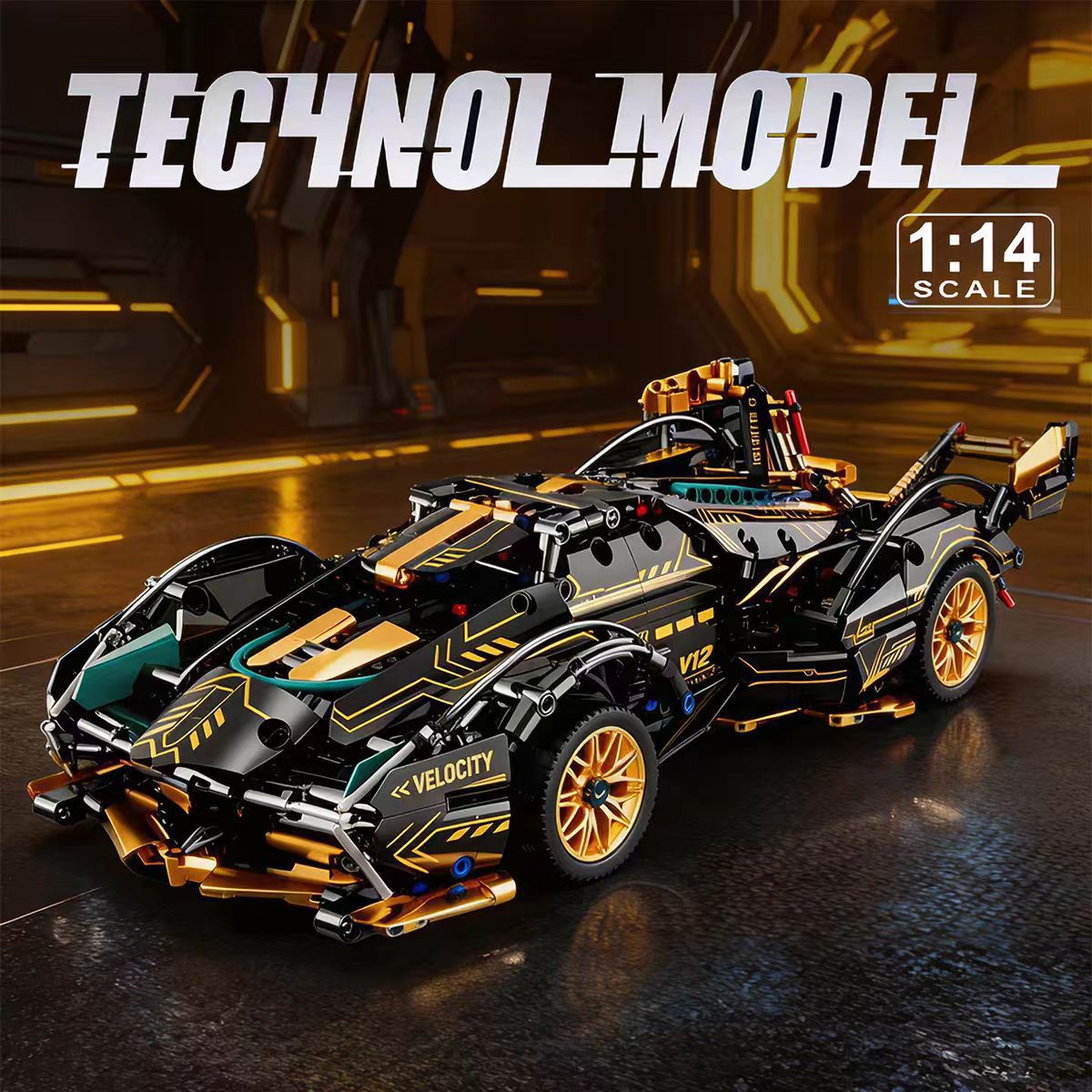 [Source Manufacturer] Wholesale Lambo Assembly Building Blocks Remote Control Car Model Racing Toy Educational Assembly Kit…