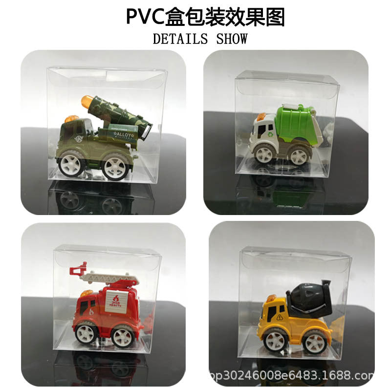 Explosive alloy fall-resistant car inertia car simulation car mini car children baby boy toy police car - 5 PVC box single…