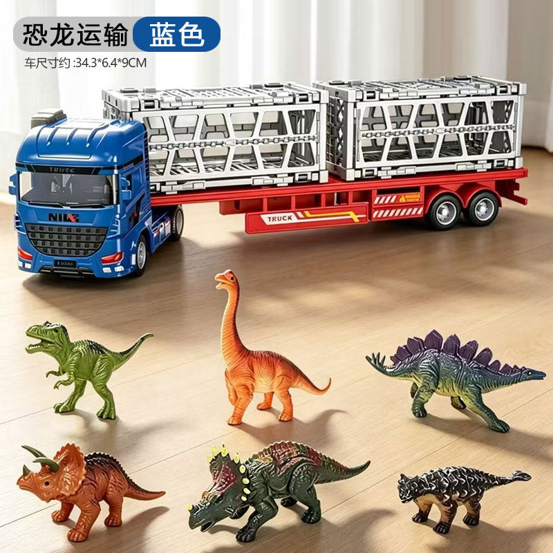 Cross-border oversized crane retractable long boom boy engineering vehicle model adjustable crane crane toy - 大号惯…