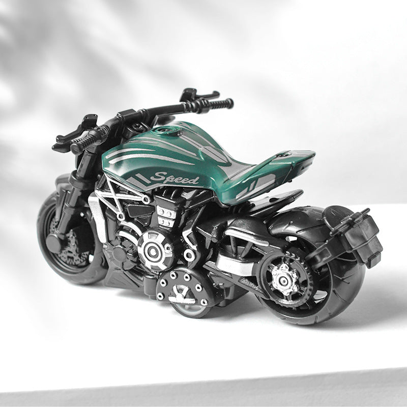 Shake the sound net red cross-border children's toy boy alloy simulation motorcycle toy car ornaments stall toy wholesale…