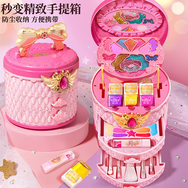 Children's Cosmetics Toy Set, Kidsren's Baby Princess Makeup Box, Girls' Play House, Girls' Birthday Gift - image 2