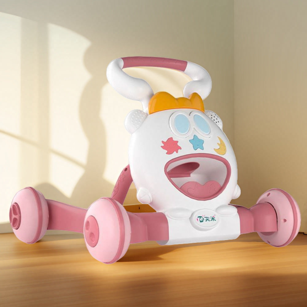 Tianmi baby walker, children's walking aid, one-touch folding, adjustable speed, with music, anti-side tip - image 3