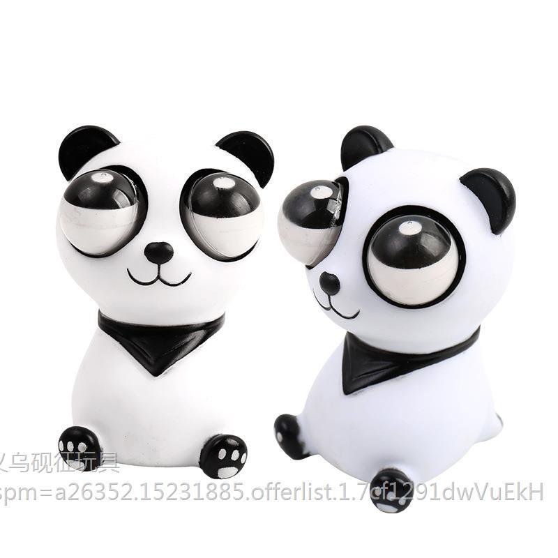Pop-Eyed Panda Stress Relief Plush Toy, Staring Bear, Squeezable Bear Plush Toy, Funny Prank Toy - image 5