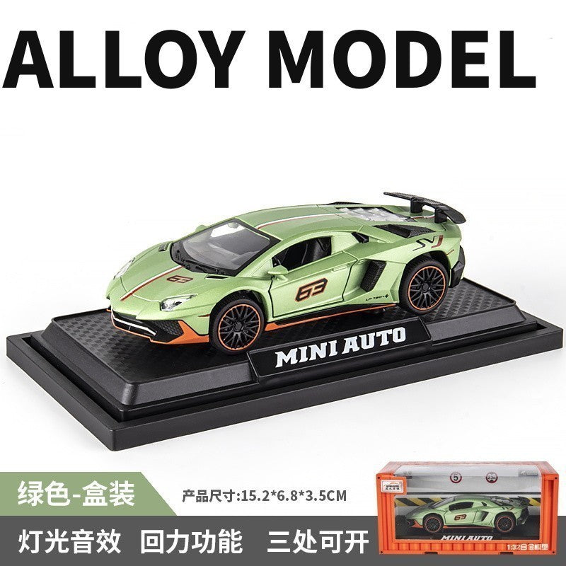 1:32 Supercar Lp780 Alloy Car Model Simulation Sports Car Racing Car Boys' Children's Toy Collectible Display Piece…