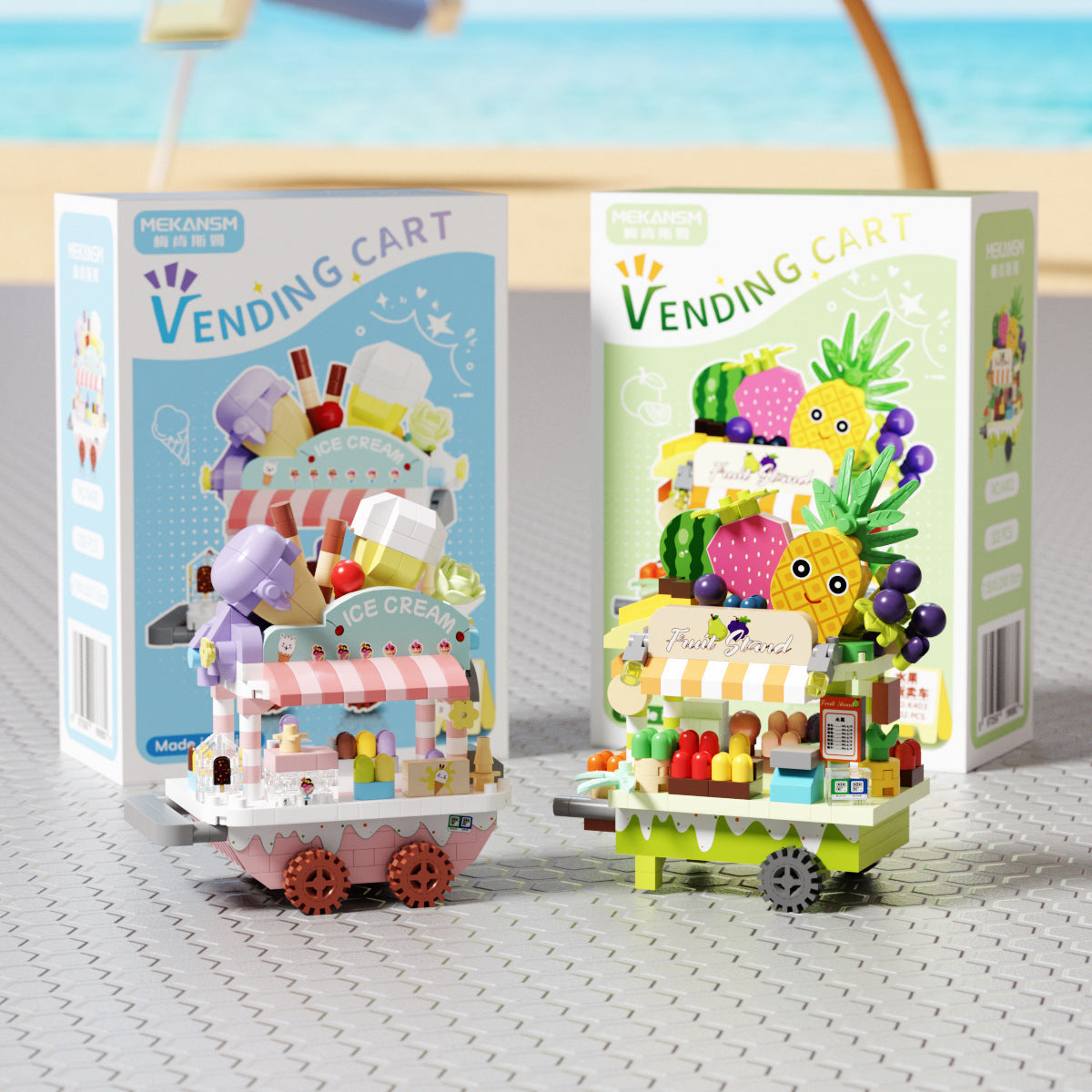 Compatible with Le Dream Store Micro-Particle Building Blocks, Street Scene Ornaments, Children's Educational DIY Toys ​…