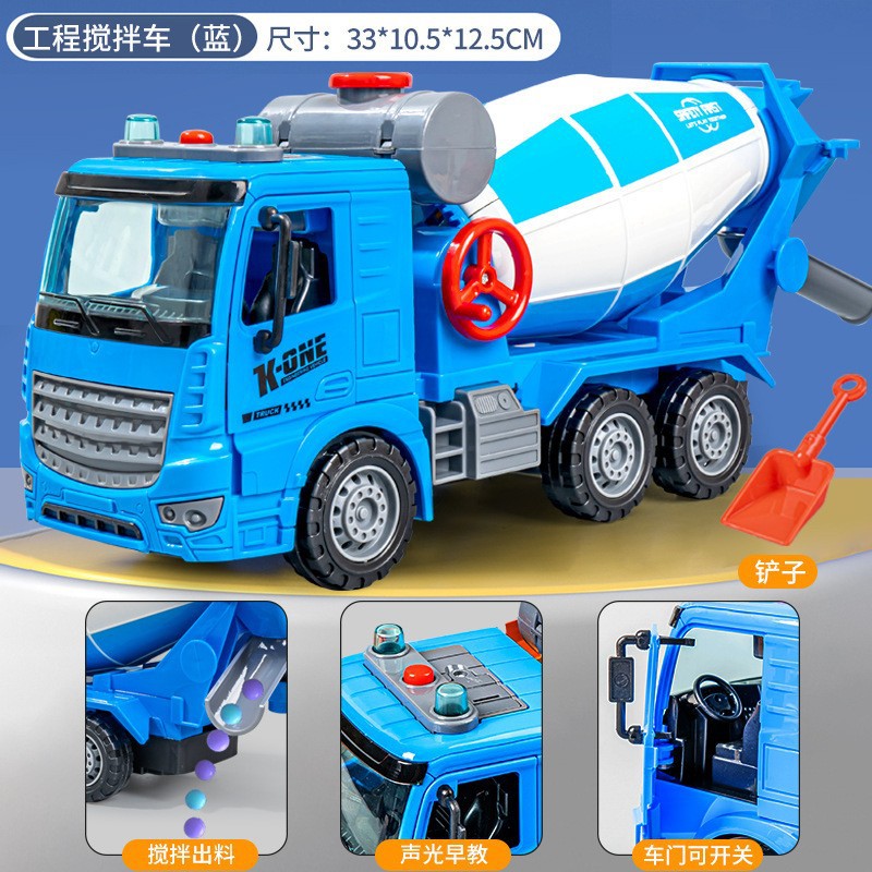 Large Electric Sound and Light Engineering Vehicle for 2-6 Year Old Babies, Children's Gear-Turning Excavator, Early…