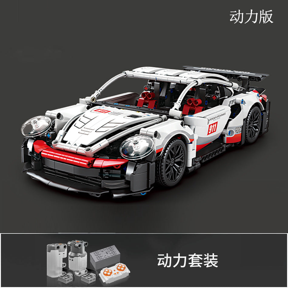 911 Electroplated Purple Apollo Sun God Drift Sports Car Model High-Difficulty Assembly Building Blocks Toy Wholesale…