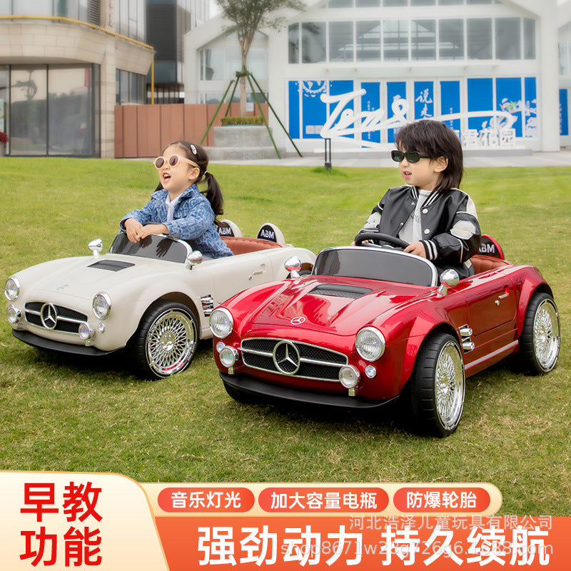 Children's Electric Four-Wheel Car, Toddler Remote Control Car, Baby Toy Car, Children's Classic Car, Rechargeable and Can…