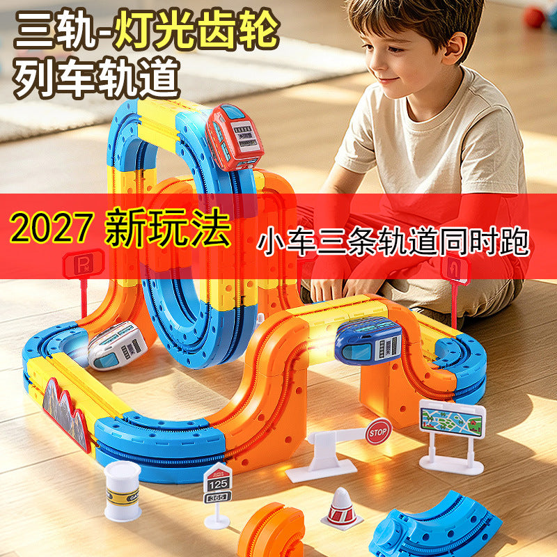 Cross-border Anti-Gravity Transformable Magnetic Track Car Children's Educational Magnetic Building Block Toy DIY Gift for…