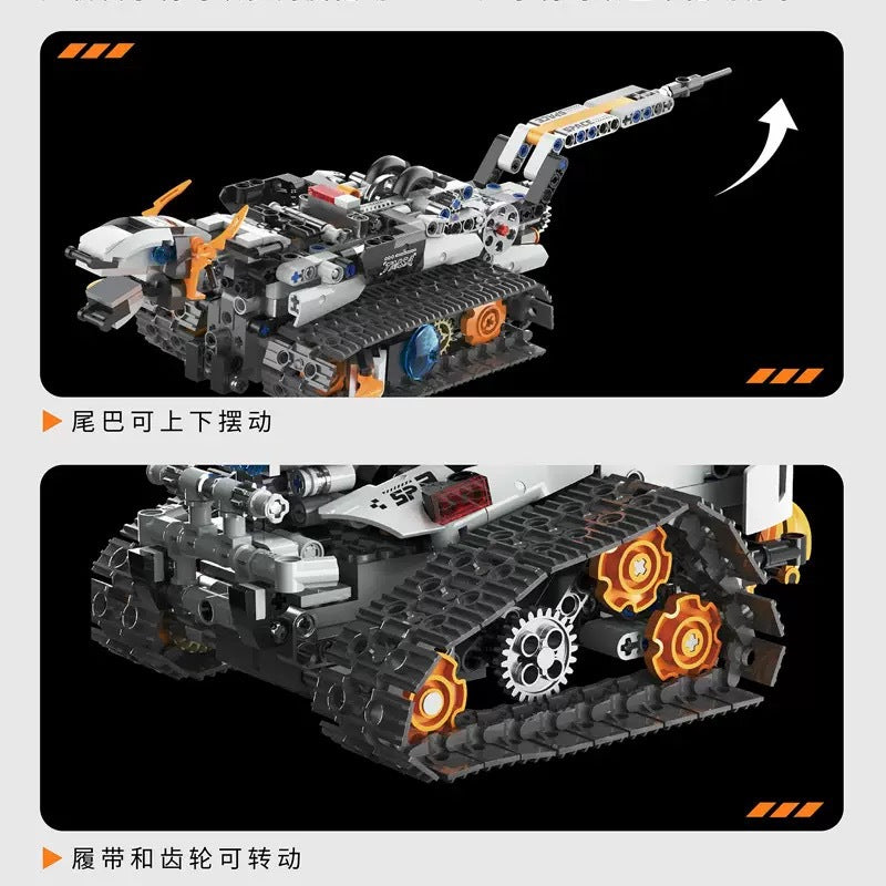 Cross-Border Five-In-One Programming Robot T2008 Decorative Building Blocks Electric Toy Remote Control Toy for Boys…