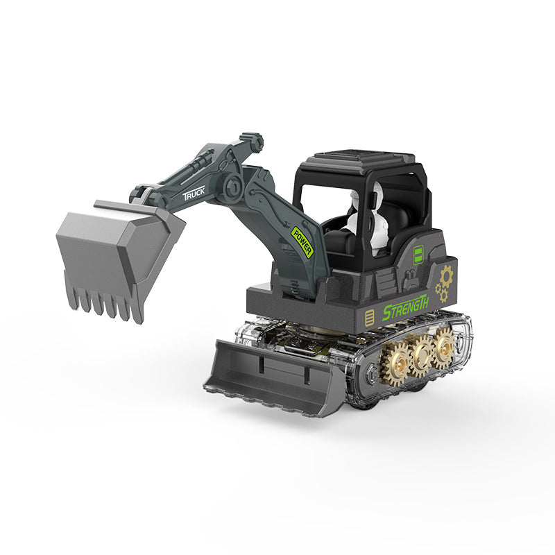Children's Inertial Drive Gear Engineering Vehicle Toy with Movable Joints, Excavator Toy for Boys, Wholesale for Street…