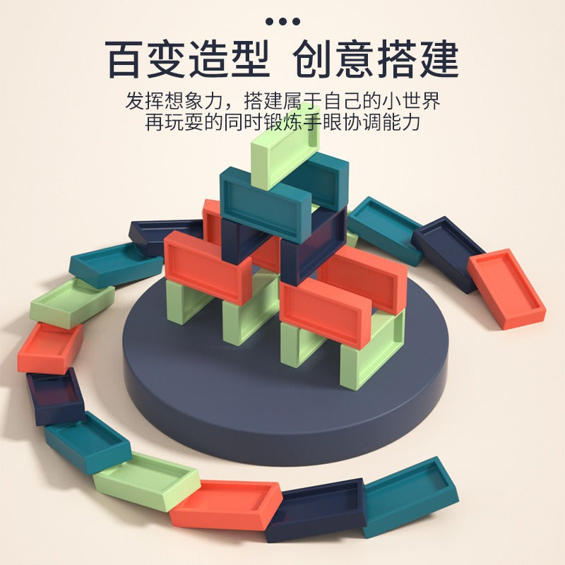 Cross-border dominoes small train automatic investment brand new Internet celebrity fun investment brand electric toy…