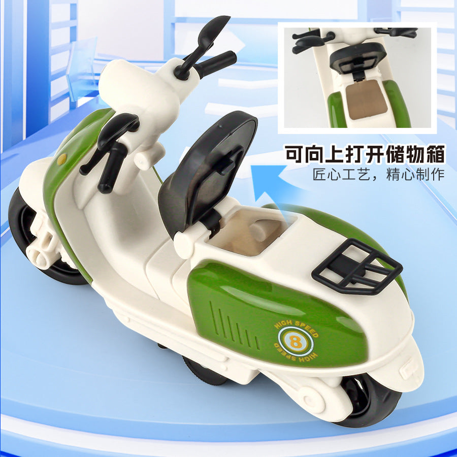 New Children's Inertia Motorcycle Model Boy Side Tricycle Selected Wholesale Educational Boutique Doll Machine - image 2