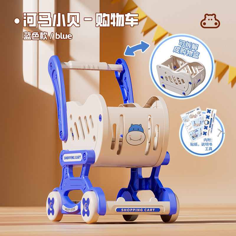 hippo Beckham toolbox simulation electric drill screw tool boy play house toy - Hippo xiaobei - shopping cart blue