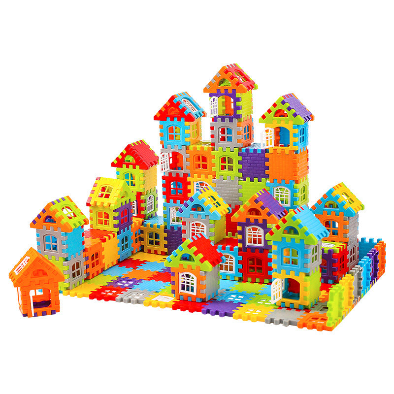 Cross-Border Children's Building Blocks Large Particle Cube Assembly Toys for 3-6 Year Old Boys and Girls Educational Model…