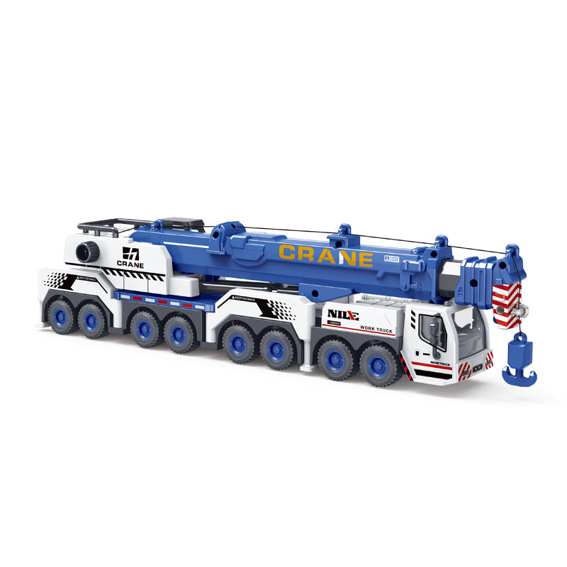 Cross-border oversized crane retractable long boom boy engineering vehicle model adjustable crane crane toy - image 5