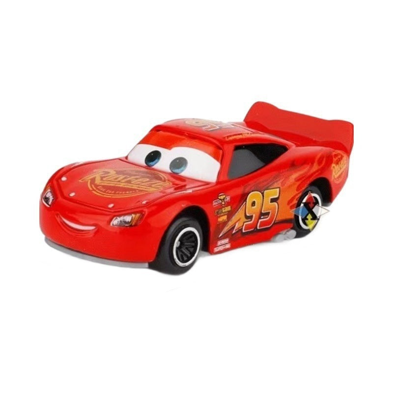 Cross-border exquisite set of alloy Thomas & Friends mini alloy pull-back inertia toy cars wholesale - 【McQueen】Nude Outfit